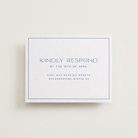 Letterpress RSVP Online Enclosure Cards