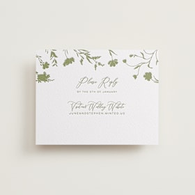 Letterpress RSVP Online Enclosure Cards