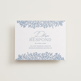 Letterpress RSVP Online Enclosure Cards