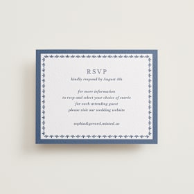 Letterpress RSVP Online Enclosure Cards
