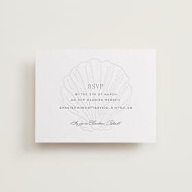 Letterpress RSVP Online Enclosure Cards