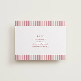 Letterpress RSVP Online Enclosure Cards