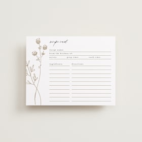 Bridal Shower Insert Cards