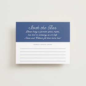 Bridal Shower Insert Cards