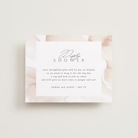 Bridal Shower Insert Cards