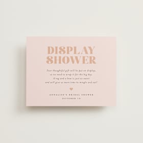 Bridal Shower Insert Cards