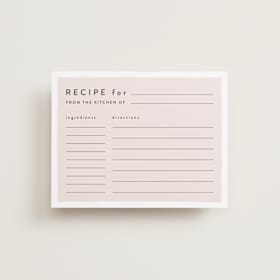 Bridal Shower Insert Cards