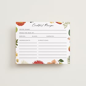 Bridal Shower Insert Cards