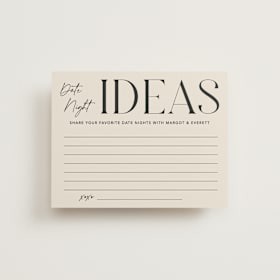 Bridal Shower Insert Cards
