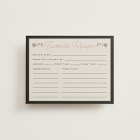 Bridal Shower Insert Cards