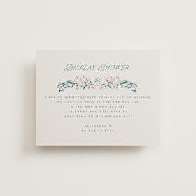 Bridal Shower Insert Cards