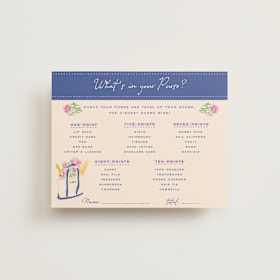Bridal Shower Insert Cards