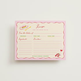 Bridal Shower Insert Cards