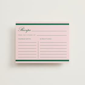 Bridal Shower Insert Cards