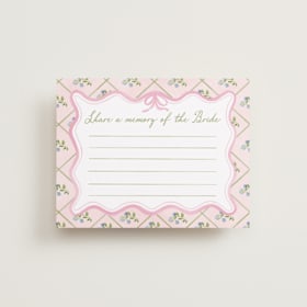 Bridal Shower Insert Cards