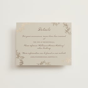 Foil-Pressed Direction Cards