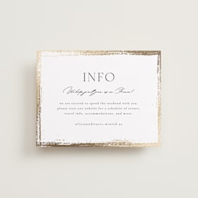 Foil-Pressed Direction Cards