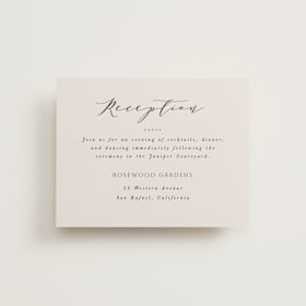 Foil-Pressed Reception Cards
