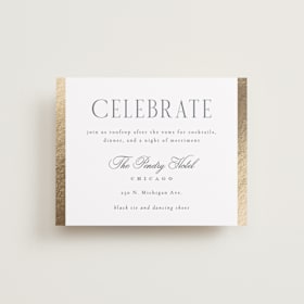 Foil-Pressed Reception Cards
