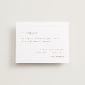Foil-Pressed Reception Cards