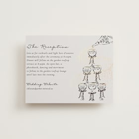 Foil-Pressed Reception Cards