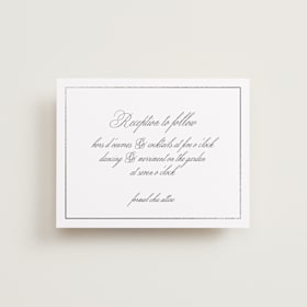 Foil-Pressed Reception Cards