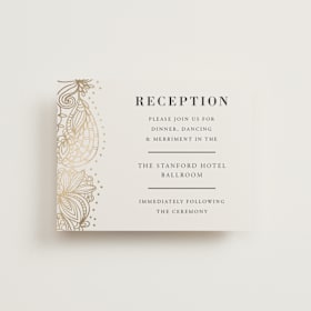 Foil-Pressed Reception Cards
