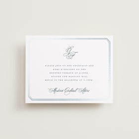Foil-Pressed Reception Cards