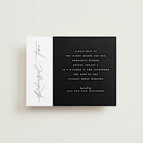 Rehearsal Dinner Cards