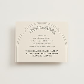 Rehearsal Dinner Cards