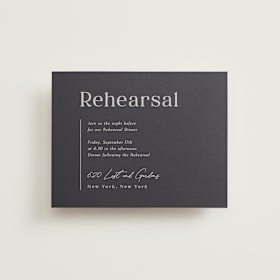 Rehearsal Dinner Cards