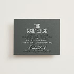 Rehearsal Dinner Cards