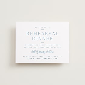 Rehearsal Dinner Cards