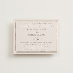 Rehearsal Dinner Cards