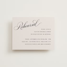 Rehearsal Dinner Cards