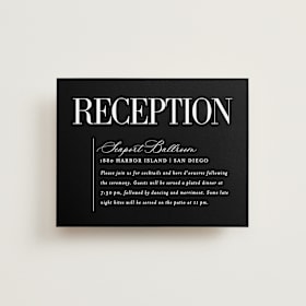 Reception Cards