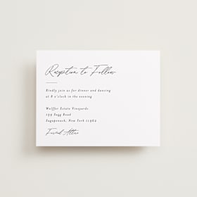 Reception Cards