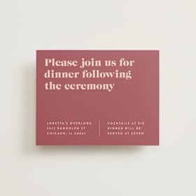 Reception Cards
