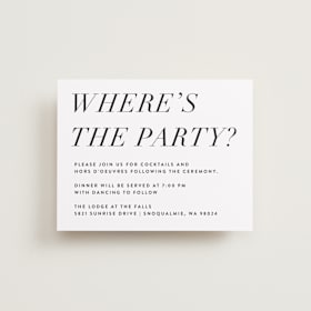Reception Cards