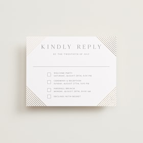 Foil-Pressed Multi-Event RSVP Cards
