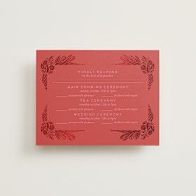 Foil-Pressed Multi-Event RSVP Cards