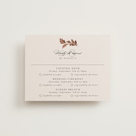 Foil-Pressed Multi-Event RSVP Cards
