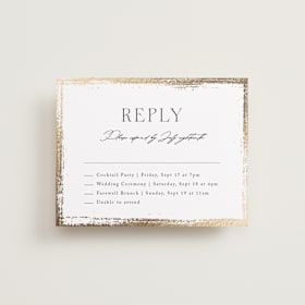 Foil-Pressed Multi-Event RSVP Cards