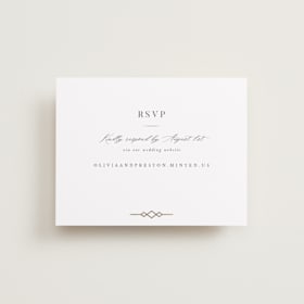 Foil-Pressed RSVP Online Enclosure Cards