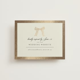 Foil-Pressed RSVP Online Enclosure Cards