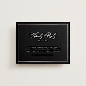 Foil-Pressed RSVP Online Enclosure Cards