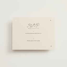 Foil-Pressed RSVP Online Enclosure Cards