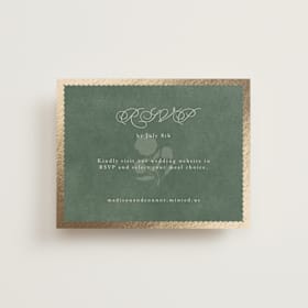Foil-Pressed RSVP Online Enclosure Cards