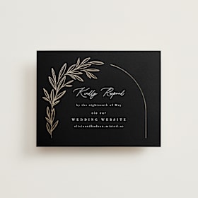 Foil-Pressed RSVP Online Enclosure Cards