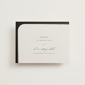 Foil-Pressed RSVP Online Enclosure Cards